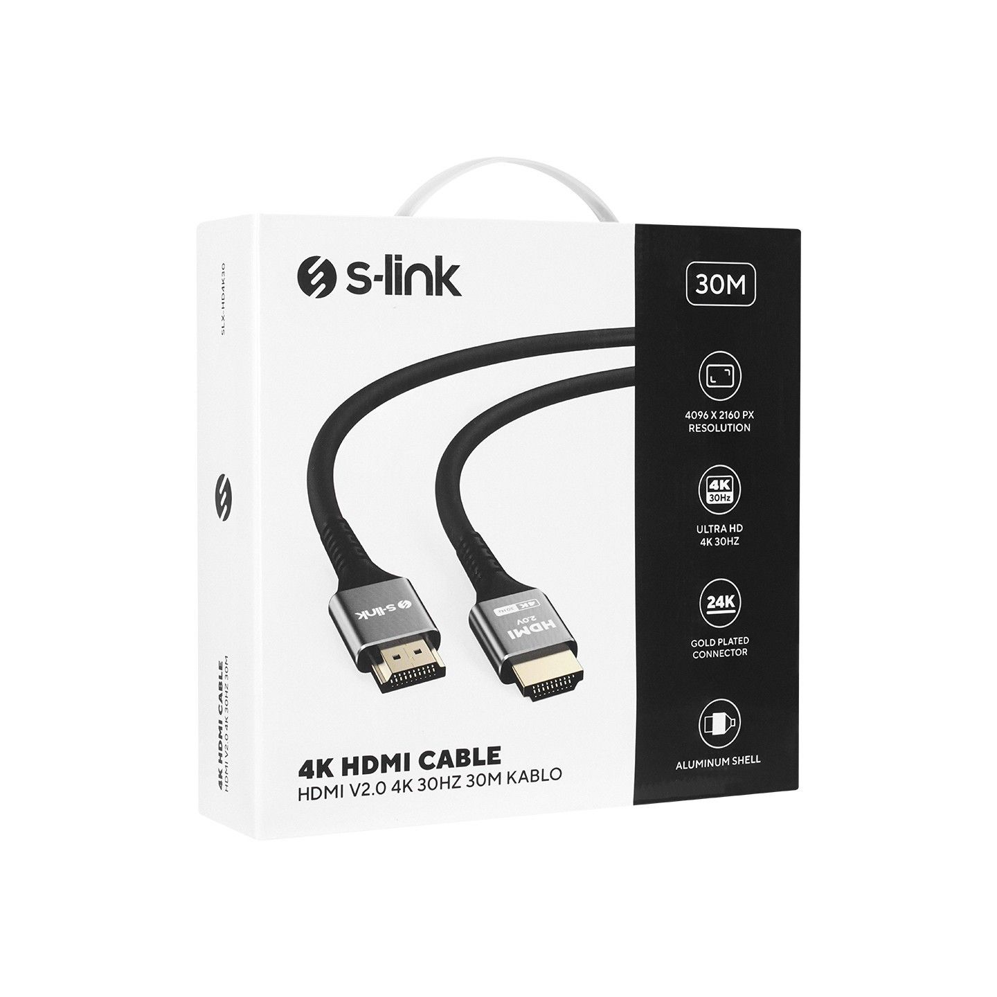 S-Link SLX-HD4K30 4K Hdmi Kablo 30m.