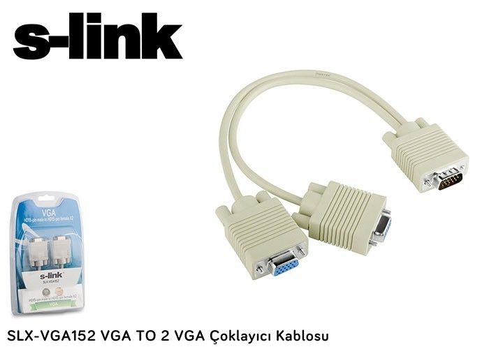 S-Link SLX-VGA152 Vga to 2xVga Çoklayıcı Kablo #3