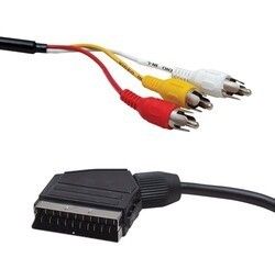 Scart to 3xRca 1.2m. Kablo