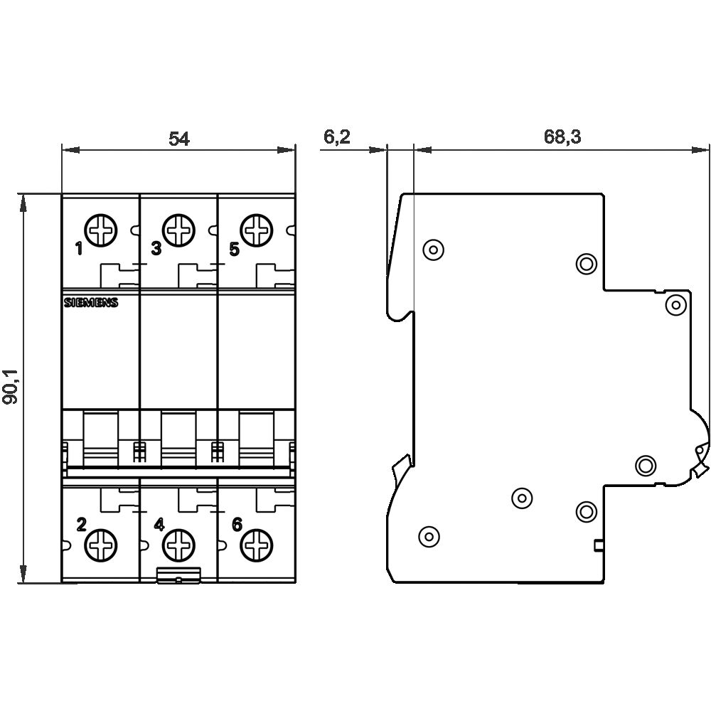 Siemens 5SL6332-7YA 3x32A C Otomat 6KA #2