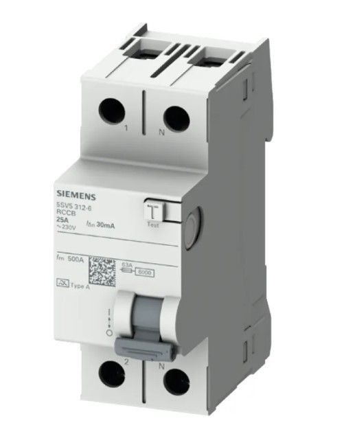 Siemens 5SV5314-6 40A 30mA Monofaze Kaçak Akım Rö