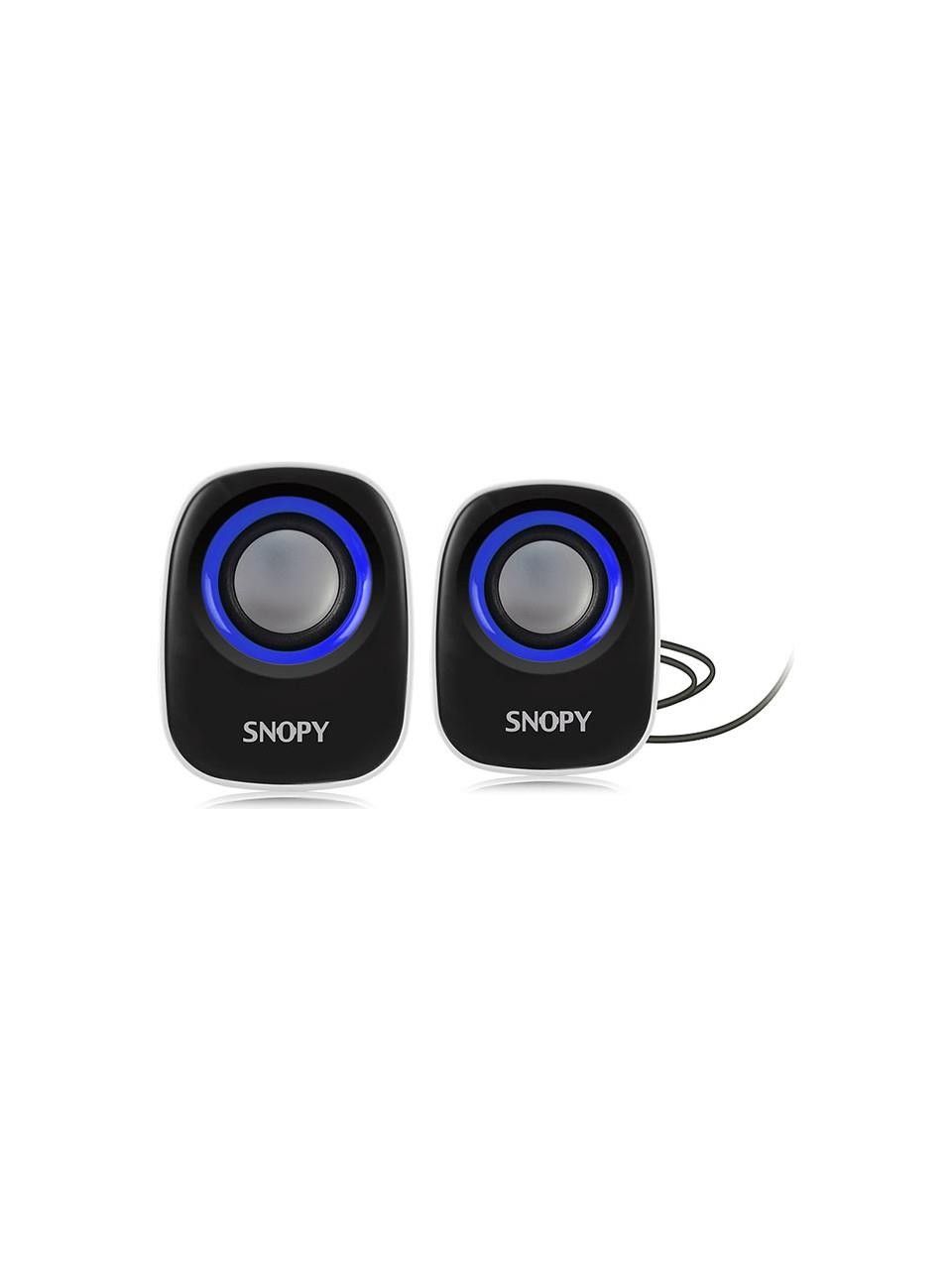 Snopy SN-120 2.0 Beyaz/Mavi USB Speaker #2