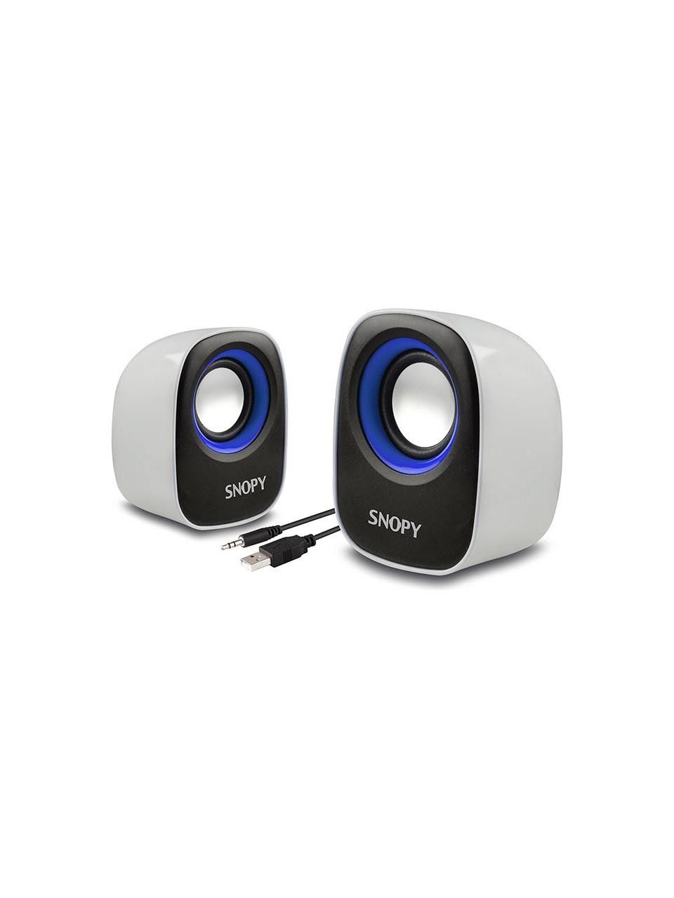 Snopy SN-120 2.0 Beyaz/Mavi USB Speaker #3