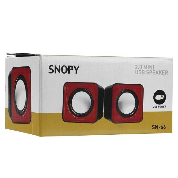 Snopy SN-66 2.0 Kırmızı Mini Usb Speaker #3