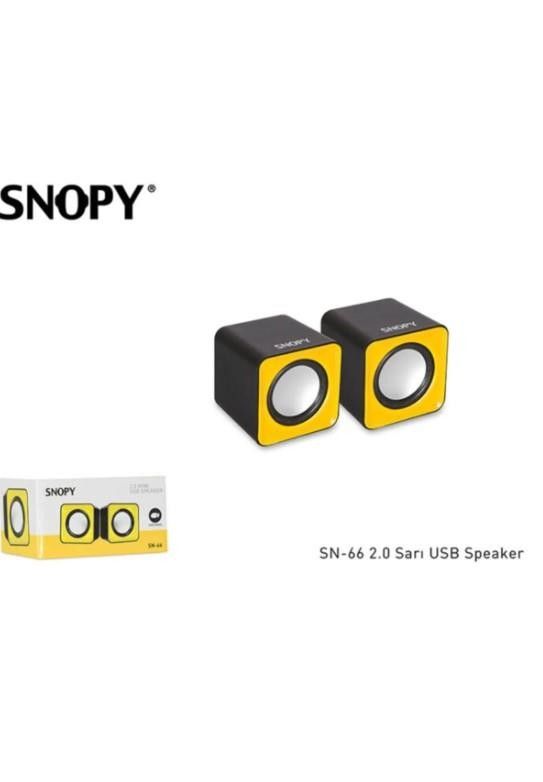 Snopy SN-66 2.0 Sarı Mini Usb Speaker