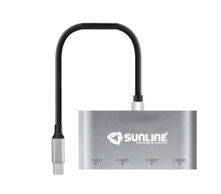 Sunline 170678 Type-C to Type-C + 3xUsb 3.0 Dönüşt