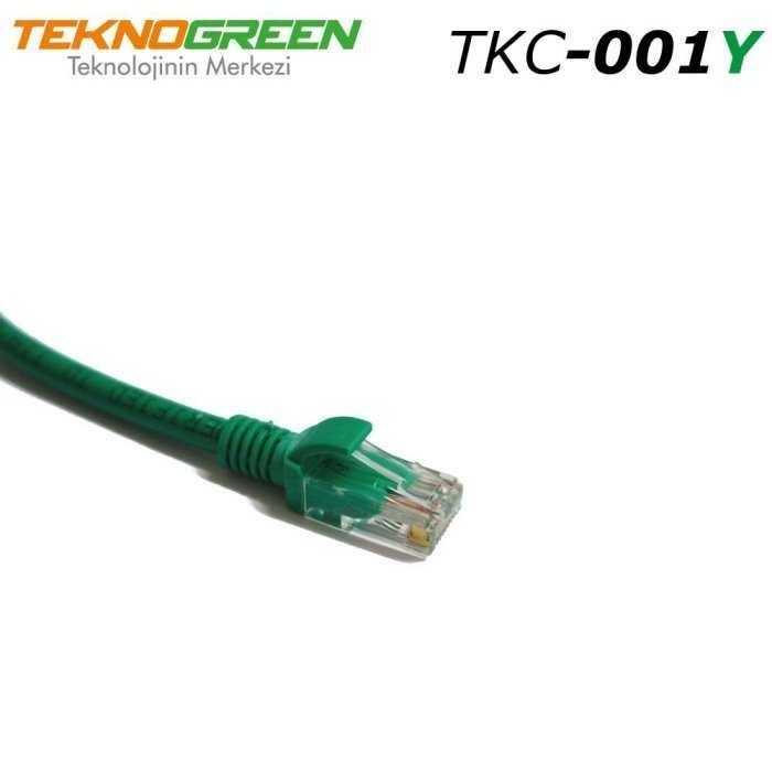 TeknoGreen TKC-001Y 1m. Cat6 Kablo Yeşil #2