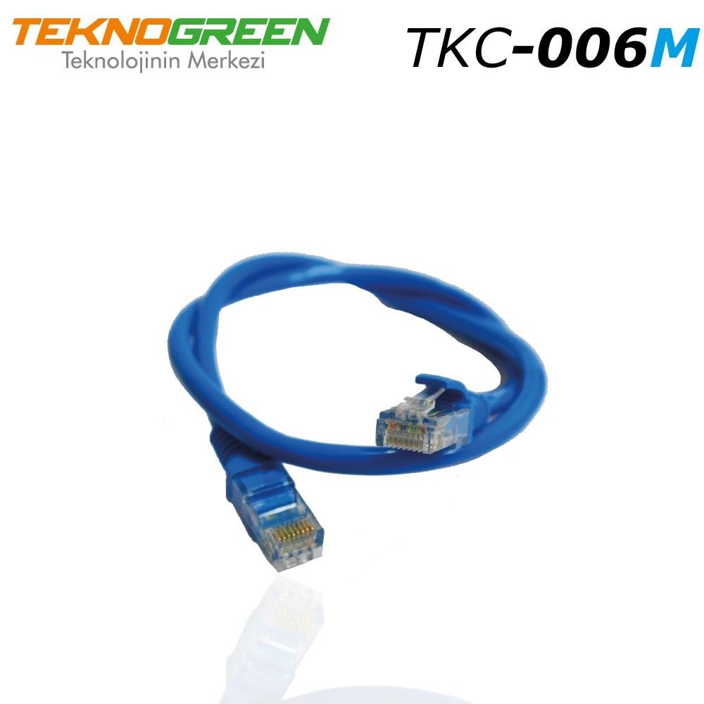 TeknoGreen TKC-006M 0.6m. Cat6 Kablo Mavi #3