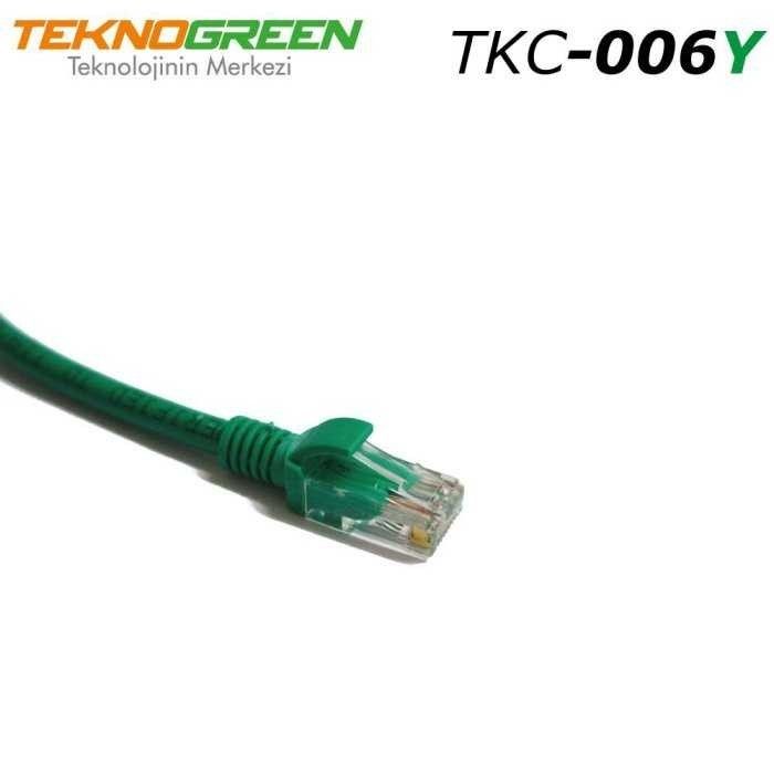 TeknoGreen TKC-006Y 0.6m. Cat6 Kablo Yeşil #2