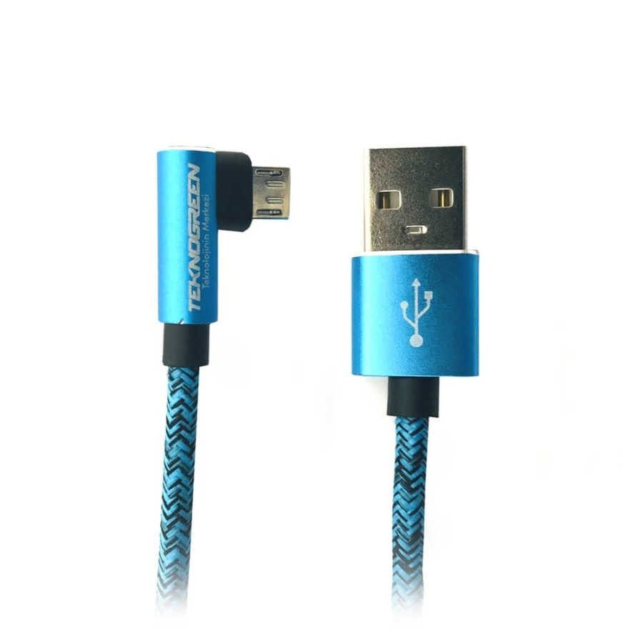 TeknoGreen TKU-C303 1m  Usb to L Micro Usb Kablo #2