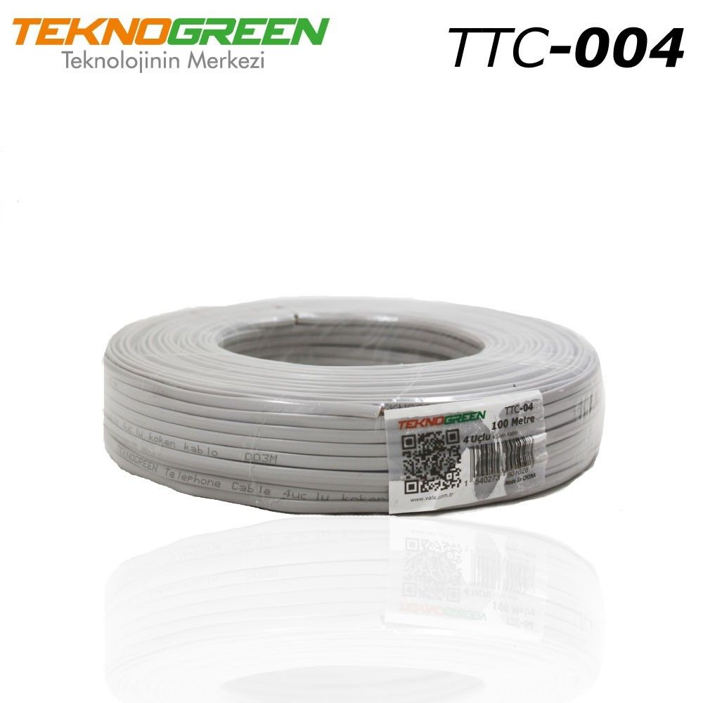 TeknoGreen TTC-04  4 Uçlu Köken Kablo (1metre)