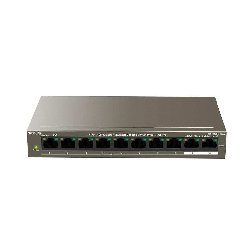 Tenda TEF1110P 102W 10/100/1000Mbps 8 Port Poe