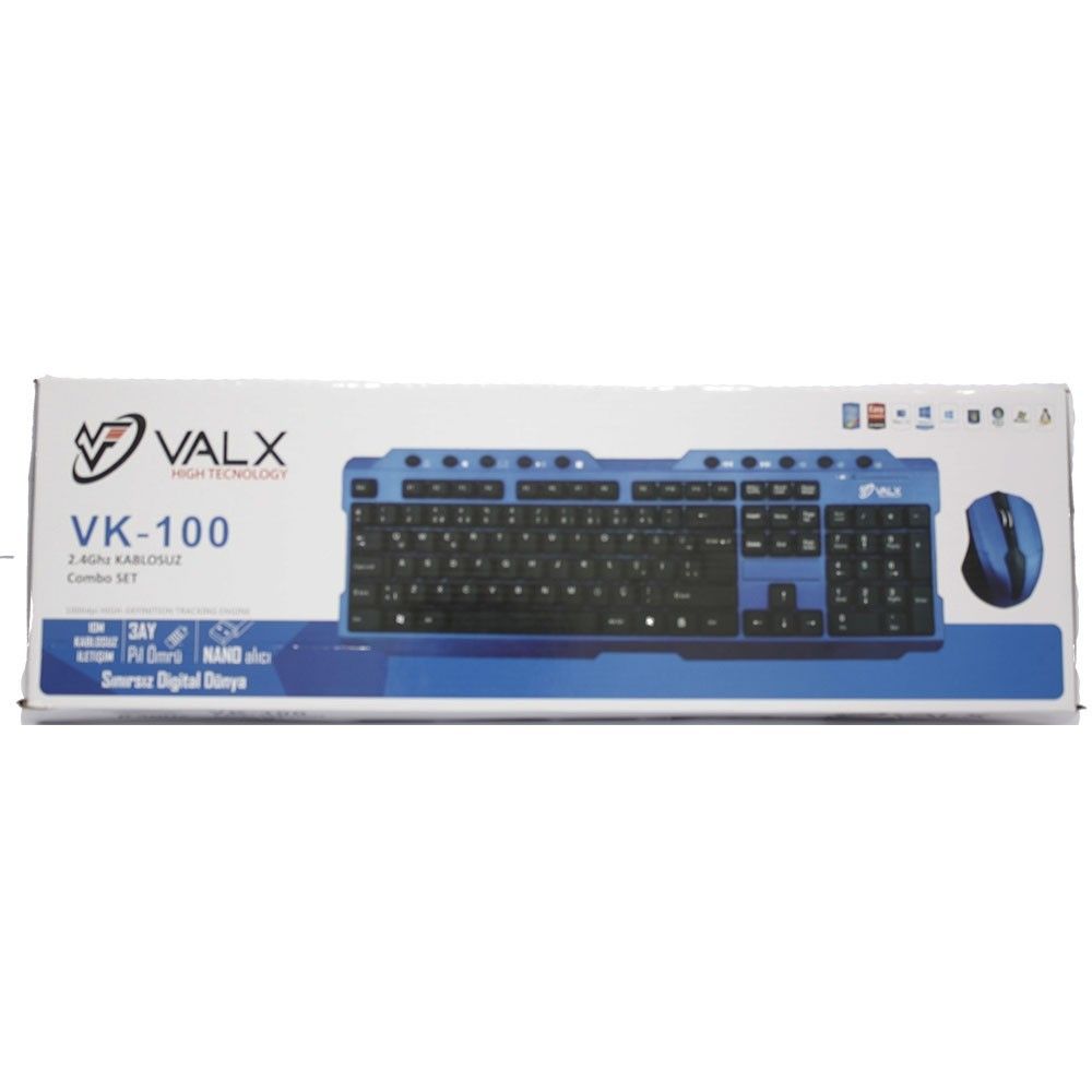 Valx VK-100 Kablosuz Multimedia Klavye Mouse Set #2