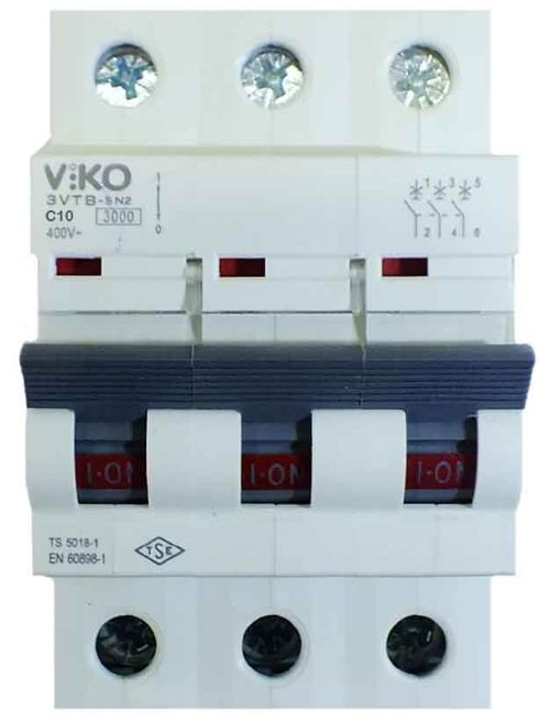 Viko 3VTB-3C10 3x10A C K Otomat 3kA