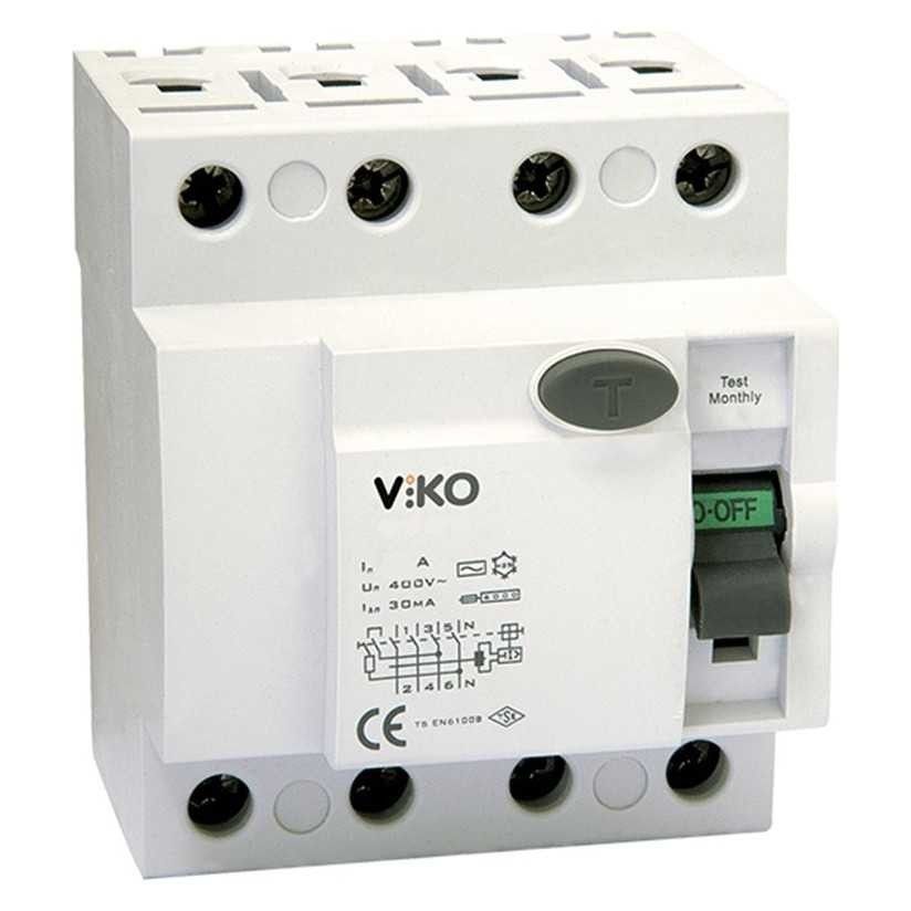 Viko VTR4-4030 4P 40A 30mA Kaçak Akım Koruma Röles