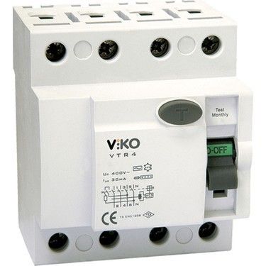 Viko VTR4-6330 4P 63A 30mA Kaçak Akım Koruma Röles