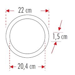 YCL ALP-1218G 18W S.Altı Yuvarlak Led Panel Günışı #3