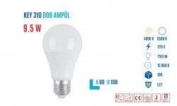 YCL KEY-310 S E27 A60 10W Led Ampul Sarı #2