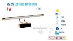 YCL YDA-317G 7W 55cm Led Tablo Apliği Sarı Kasa Be #2