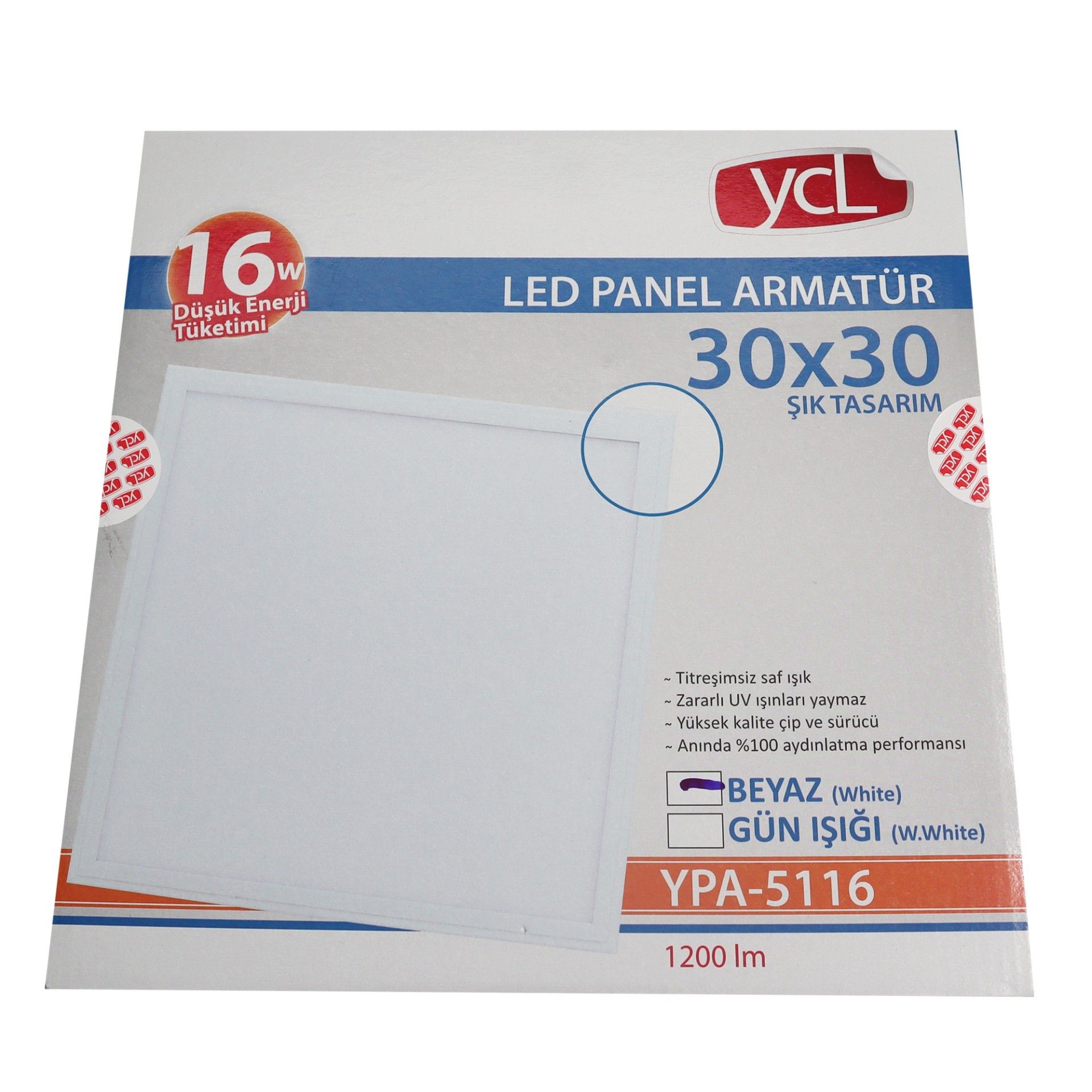 YCL YPA-5116B 30x30 16W Led Panel Armatür G. Işığı #3