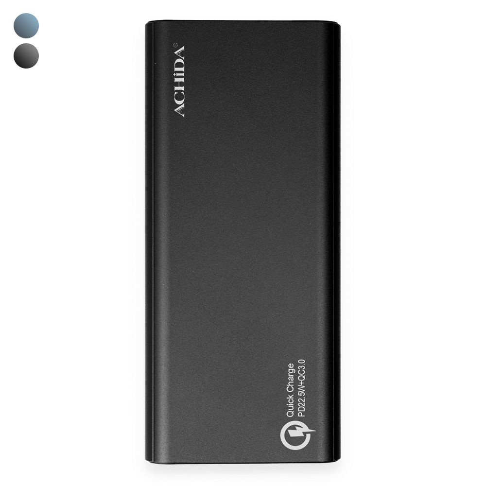 Achida P8 22.5W 20000 mAh QC3.0 Led Ekranlı Powerbank