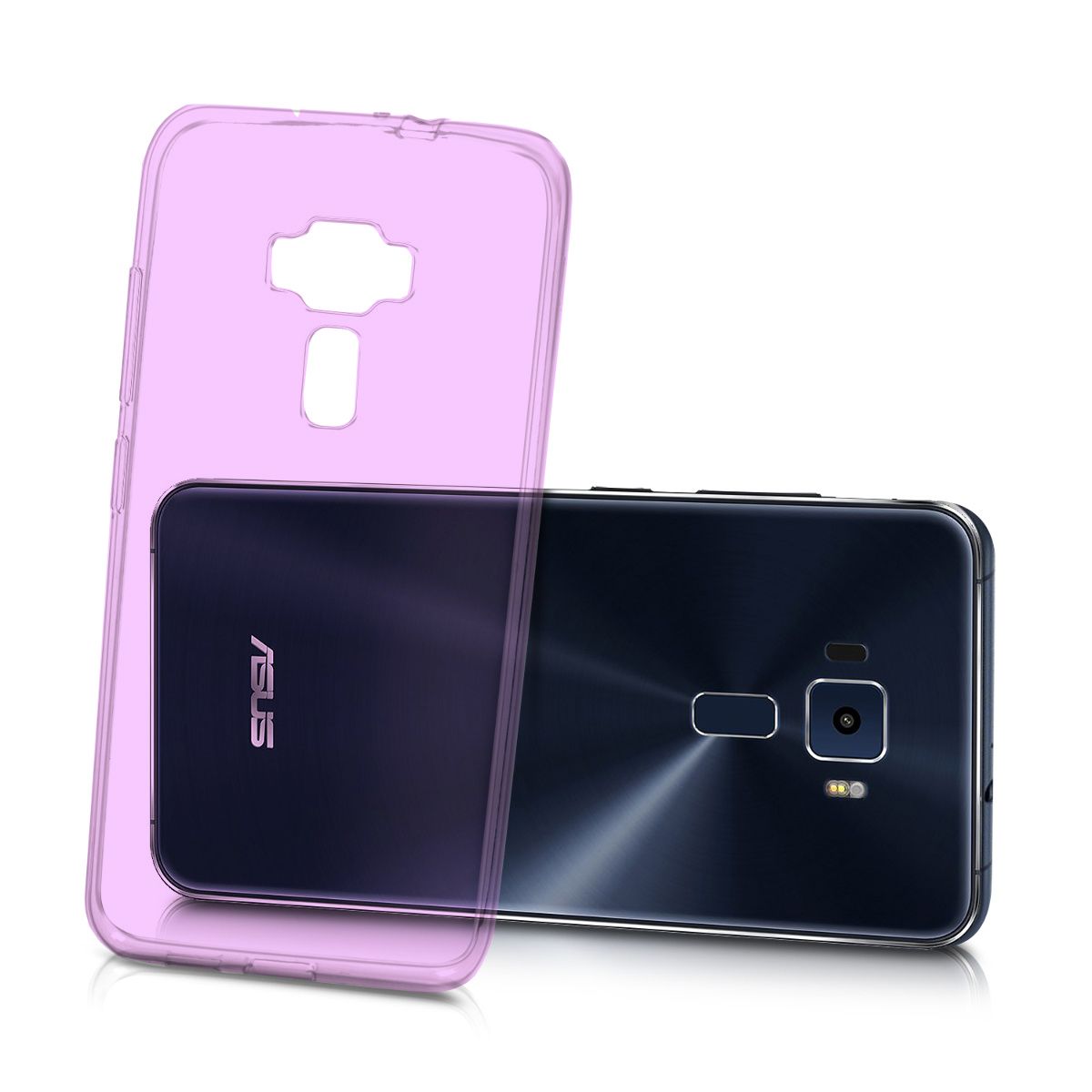 Asus Zenfone 3 5.2' Kılıf Soft Silikon Pembe Arka Kapak