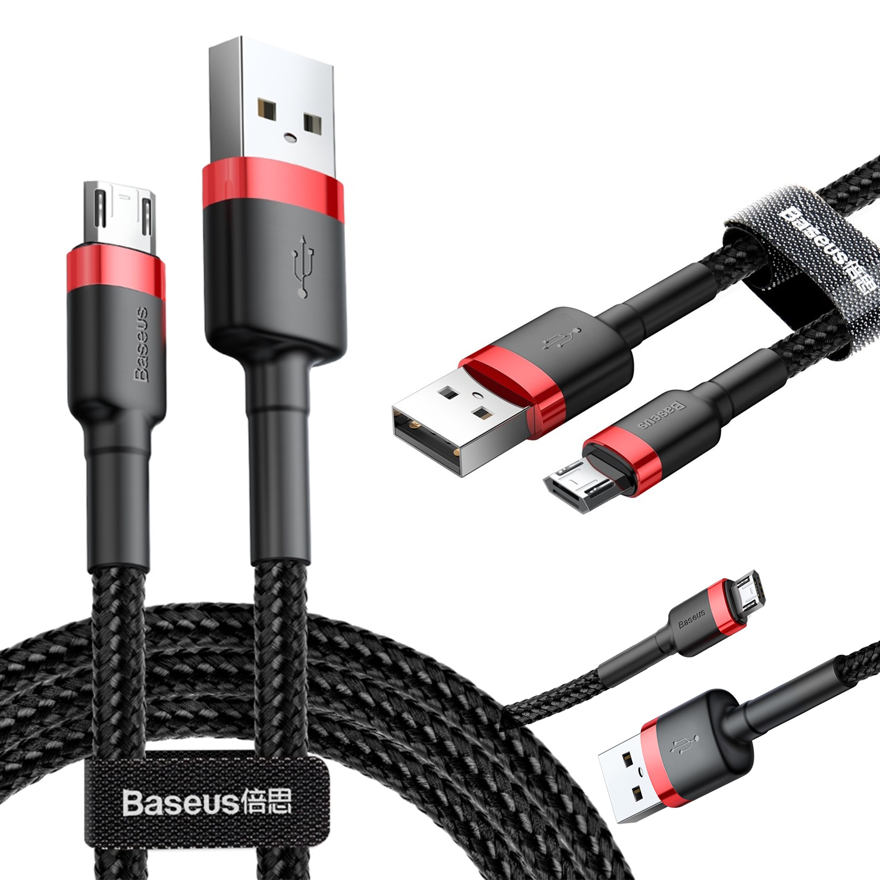 Baseus Cafule Micro USB Şarj ve Data Kablosu 2.4A 50cm CAMKLF-A