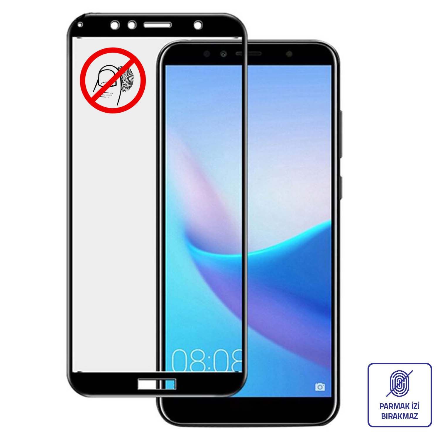 Bufalo Huawei Y5p Ekran Koruyucu 6D Nano Tam Kaplayan Siyah