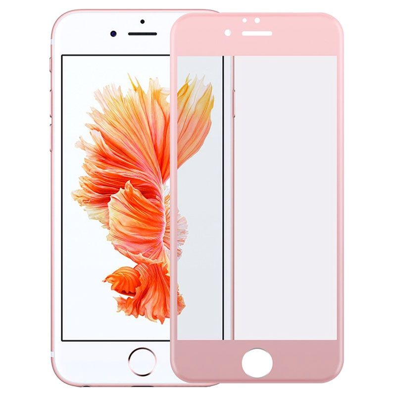 Bufalo iPhone 6-6s Kavisli 4D Cam Ekran Koruyucu Rose Gold