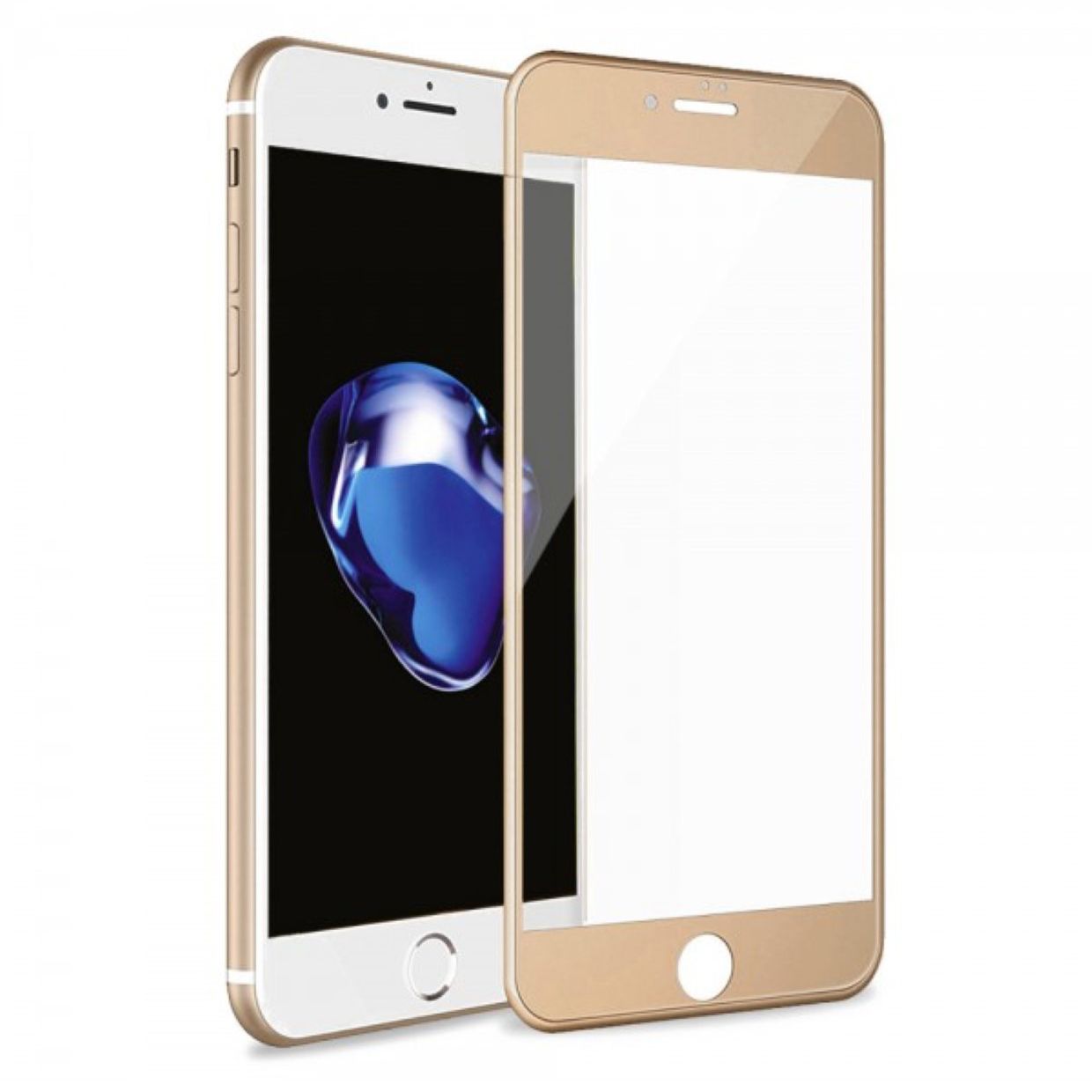 Bufalo iPhone 6 Plus Metal Kenarlı Cam Ekran Koruyucu Gold