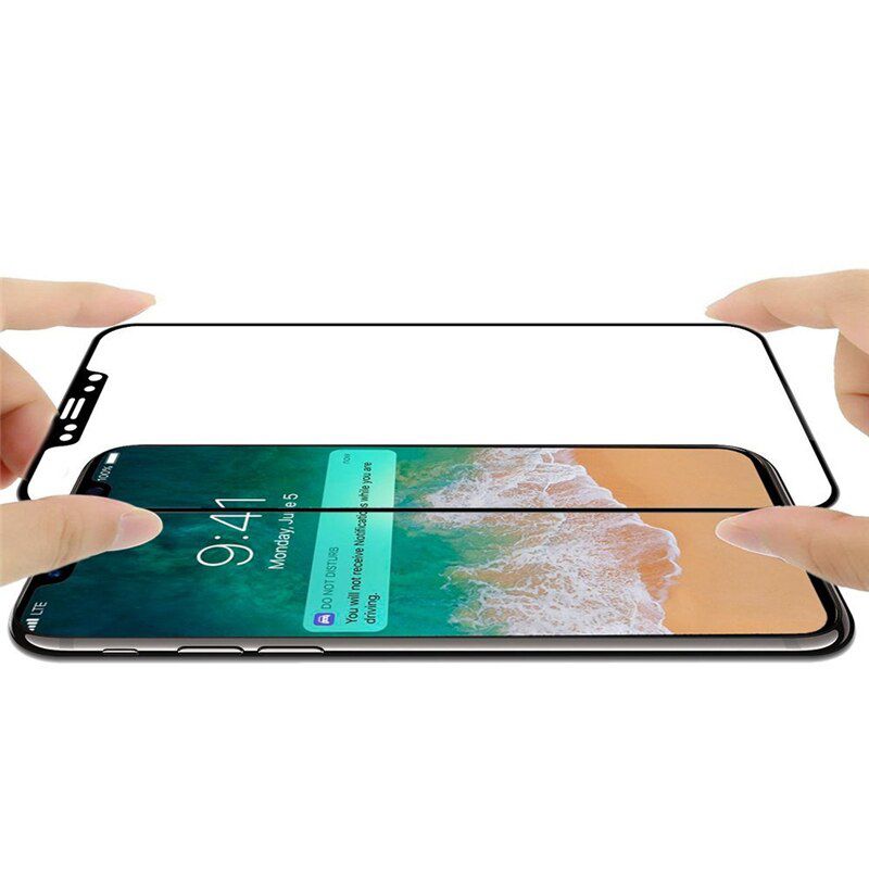 Bufalo iPhone X / XS Ekran Koruyucu 6D Nano Tam Kaplayan Siyah