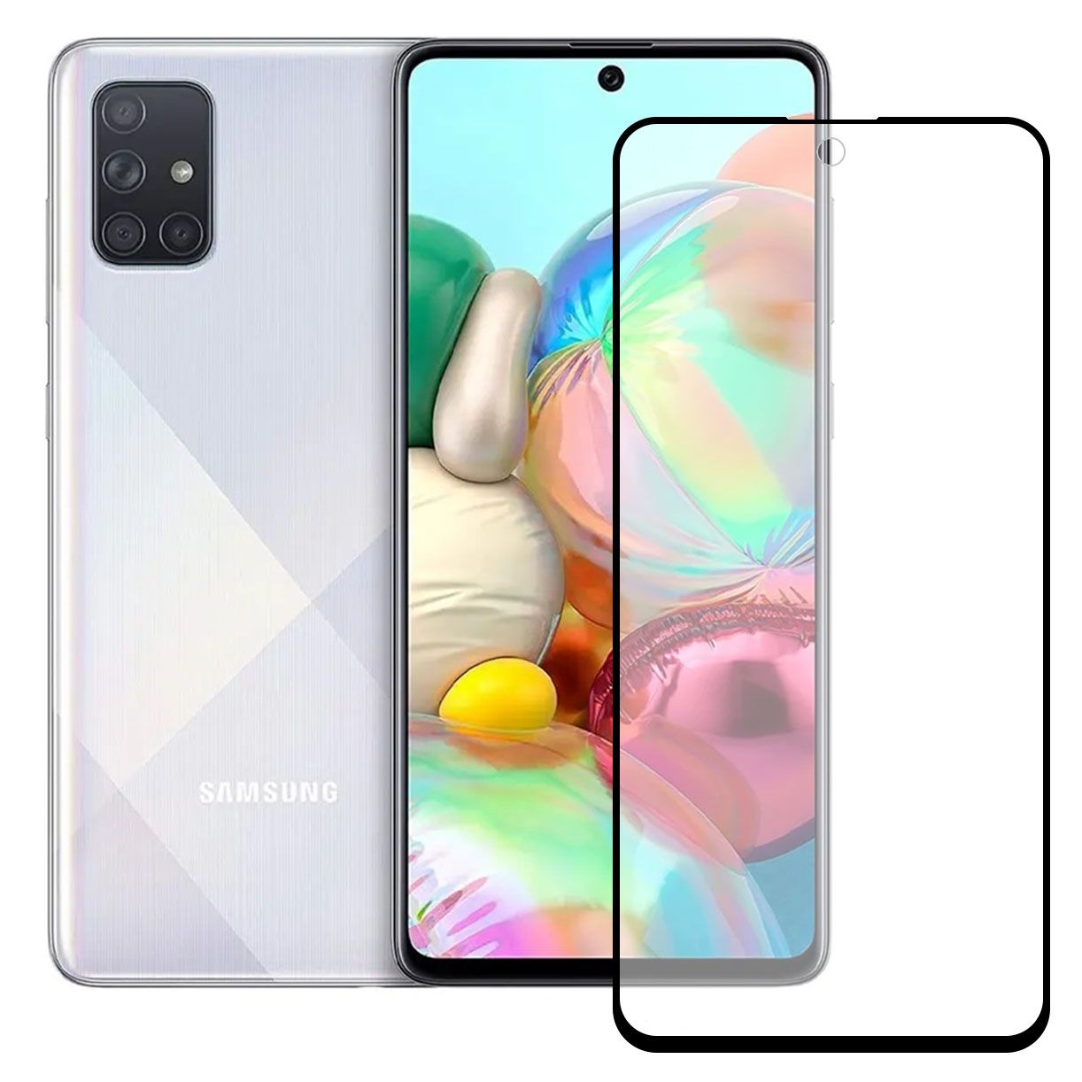 Bufalo Samsung Galaxy A71 Ekran Koruyucu Seramik Mat Nano 9D Tam Kaplama Siyah