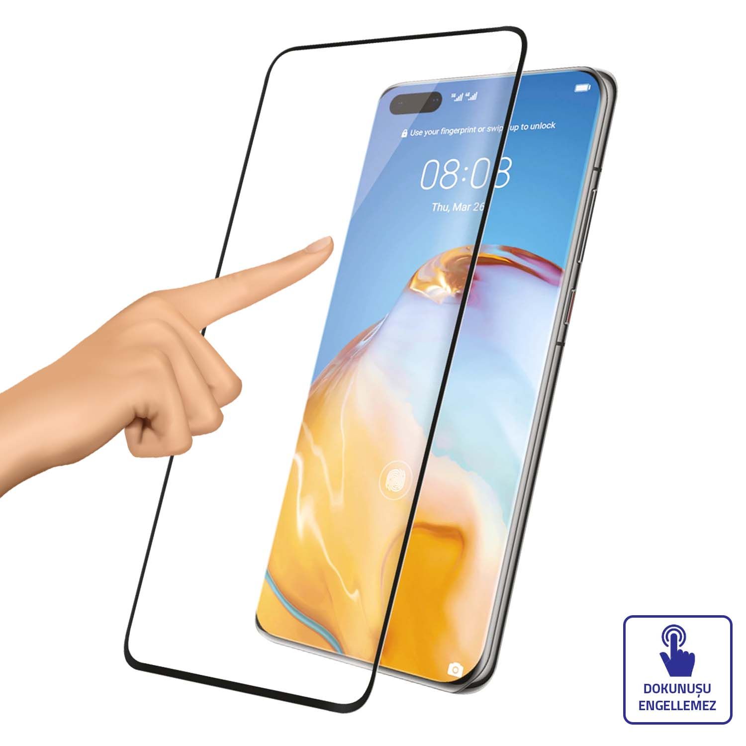 Bufalo Samsung Galaxy A80 (A805) NANO 10D Cam Ekran Koruyucu Siyah