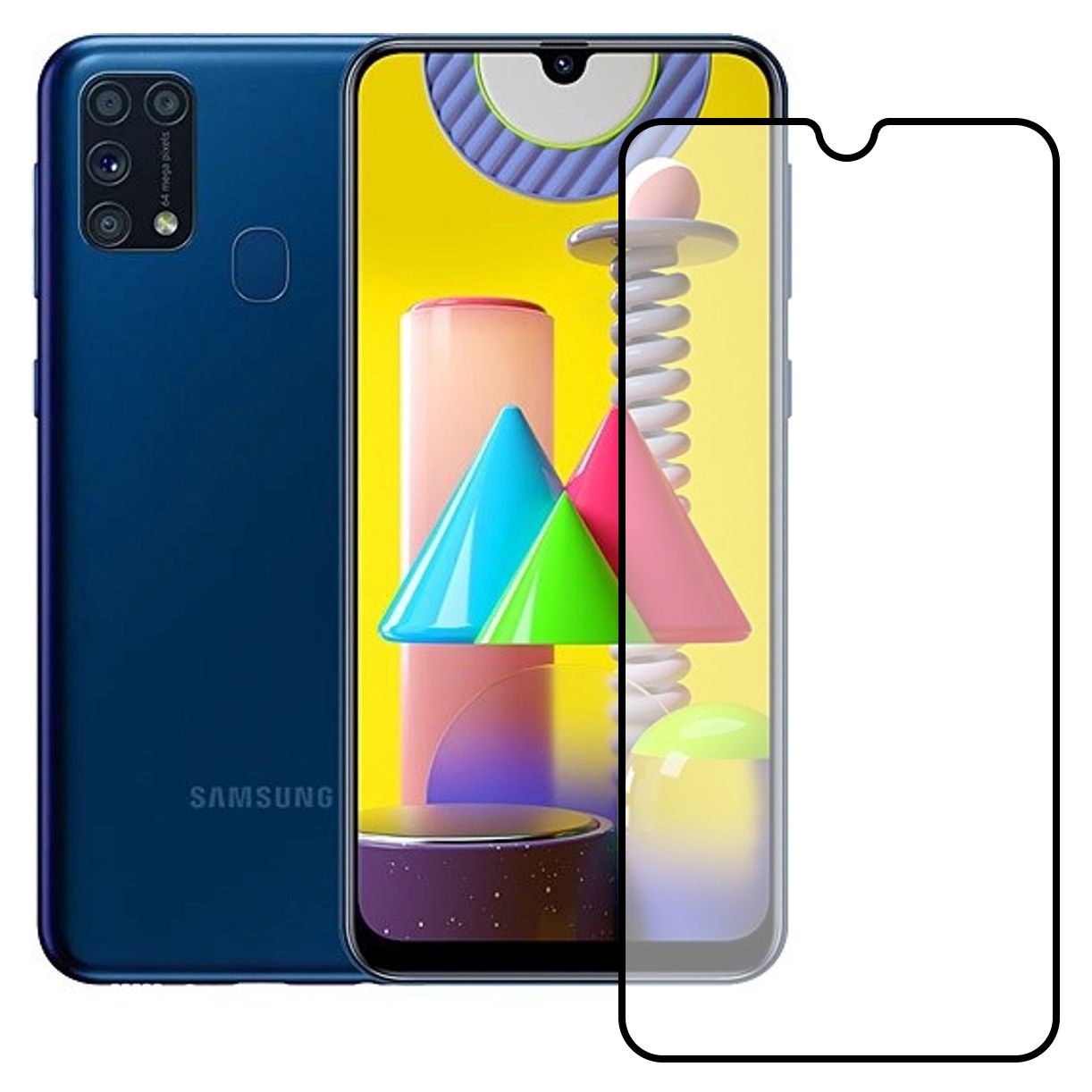 Bufalo Samsung Galaxy M31 Ekran Koruyucu Seramik Nano 9D Tam Kaplama