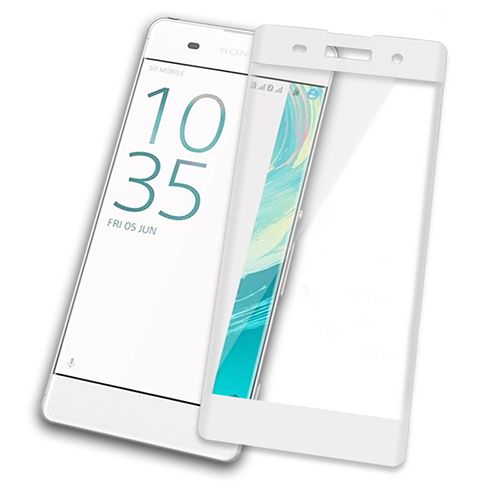 Bufalo Sony Xperia XA - Kavisli 3D Cam Ekran Koruyucu Beyaz