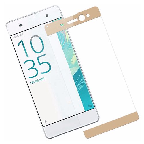 Bufalo Sony Xperia XA Ultra - Kavisli 3D Cam Ekran Koruyucu Gold