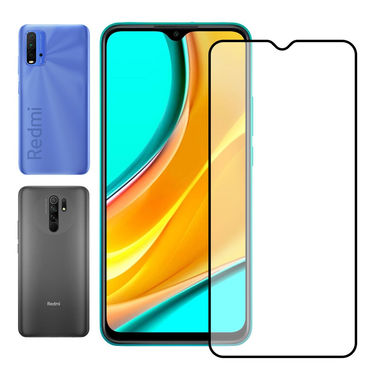 Bufalo Xiaomi Redmi 9 / Redmi 9T Seramik 9D Tam Kaplama Ekran Koruyucu