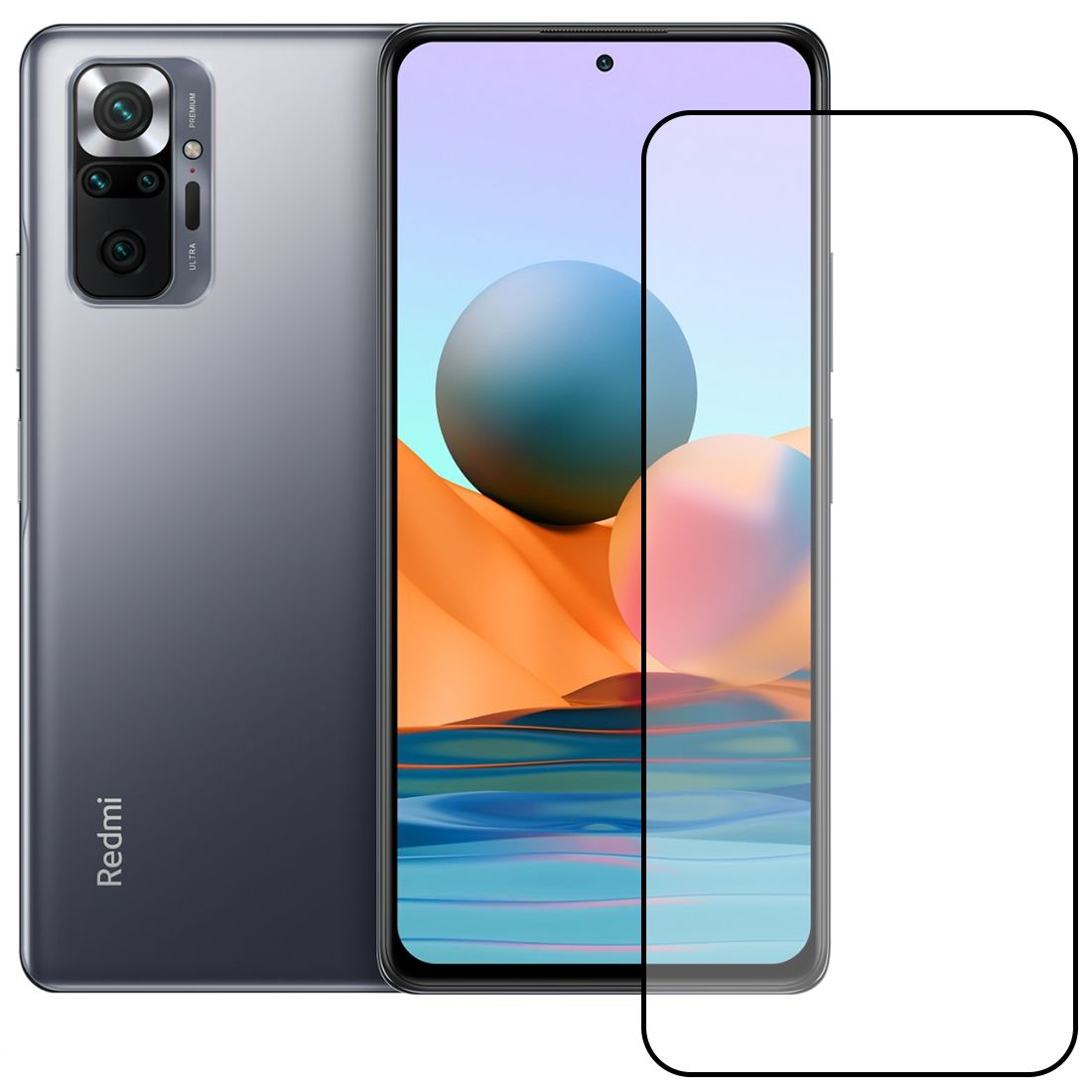 Bufalo Xiaomi Redmi Note 10 Pro Ekran Koruyucu 9D Temperli Cam