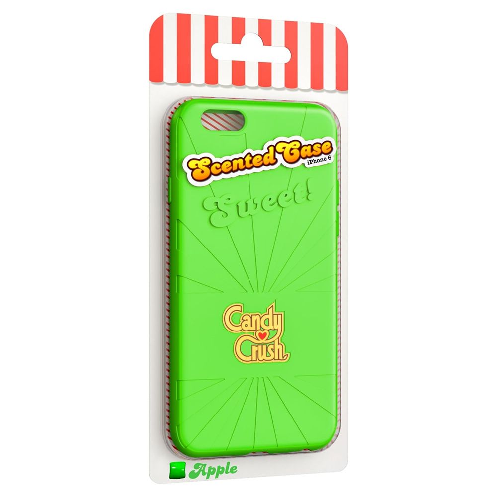 Candy Crush iPhone 6-6S Elma Silikon Kılıf (Lisanslı)