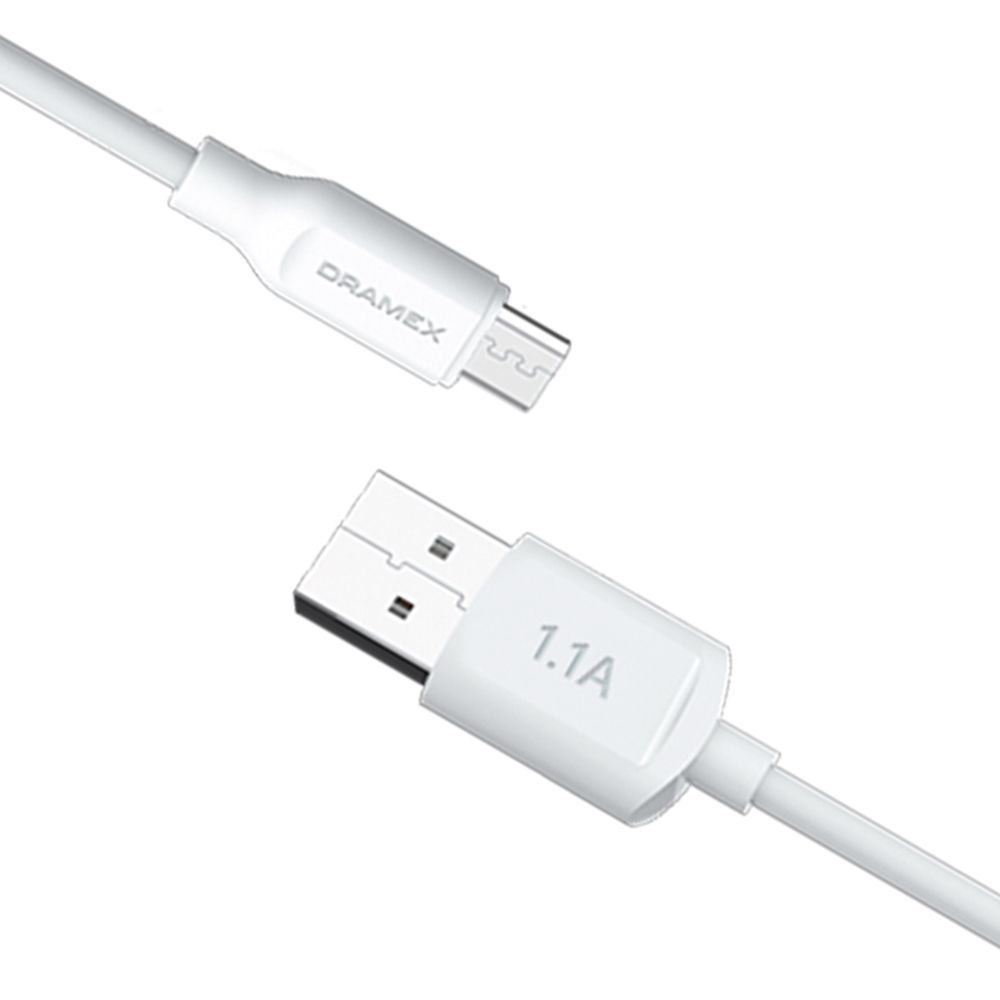 Dramex D11MK Micro USB Data/Şarj Kablosu 1.1A 1mt Beyaz