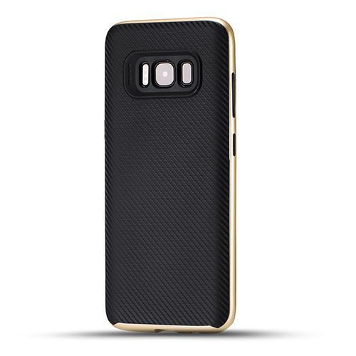 FitCase Galaxy S8 Plus (G955) 2in1 Carbon Desen Arka Kapak Gold