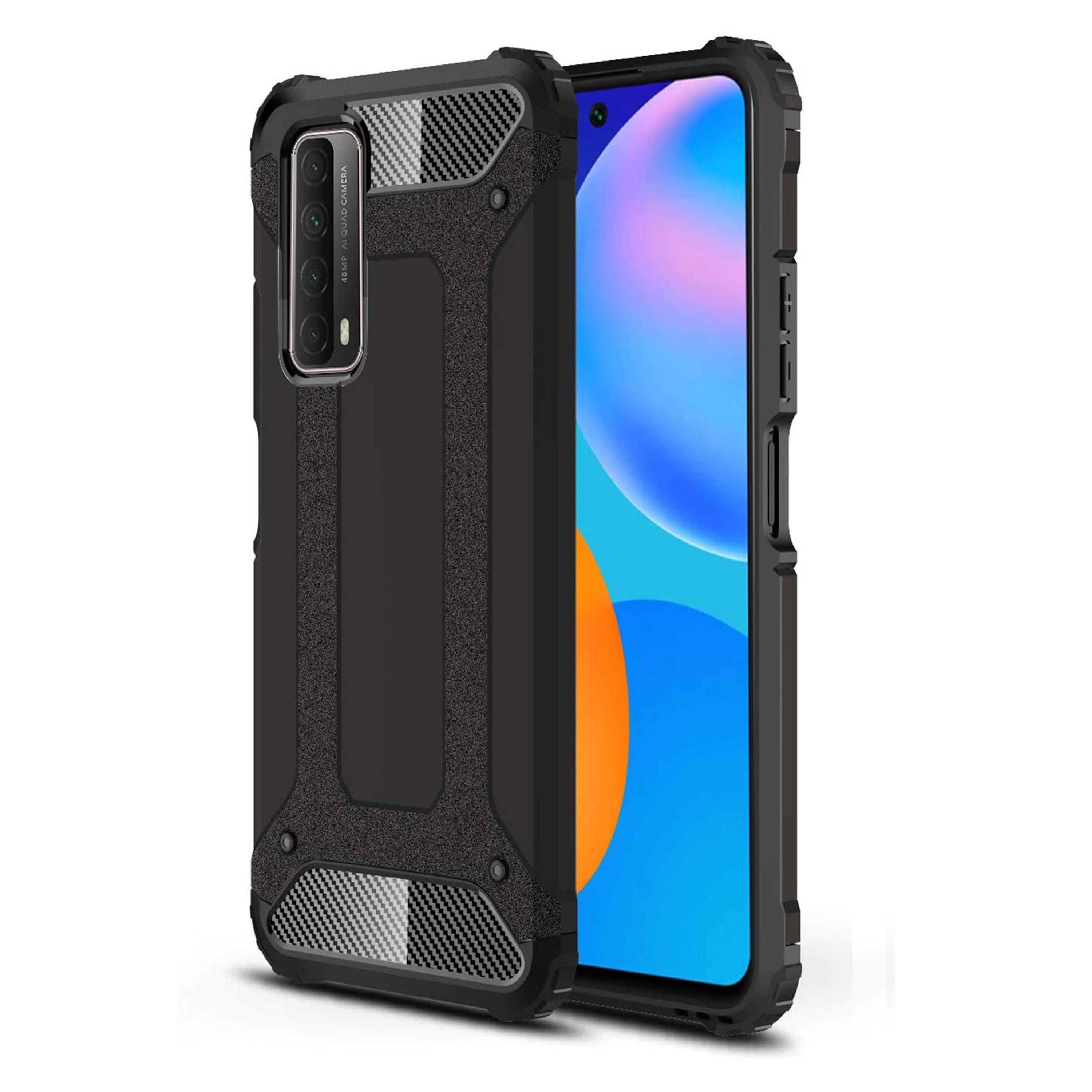 FitCase Huawei P Smart 2021 Zırh Tank Tam Koruma Arka Kapak