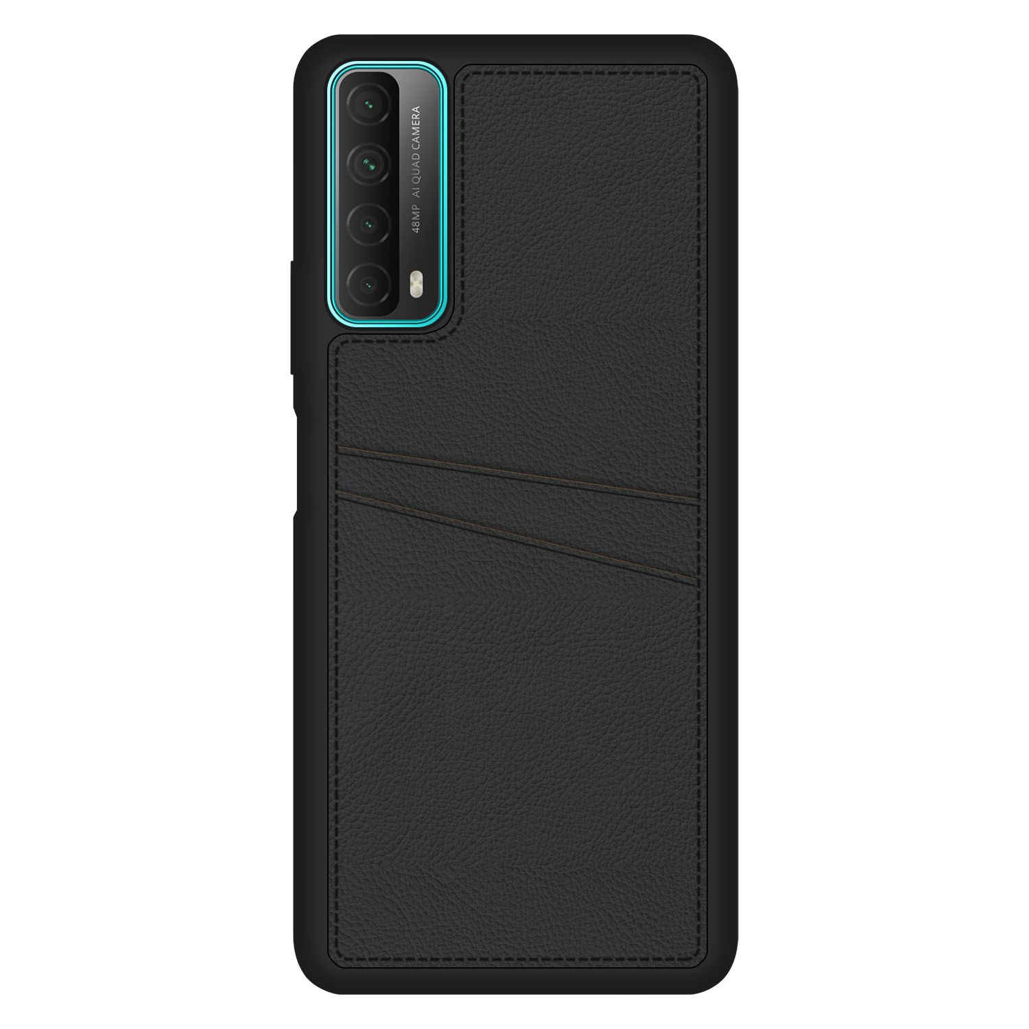 FitCase Huawei P Smart 2021 Kılıf Proda Deri Çift Kartlık Cepli Kapak