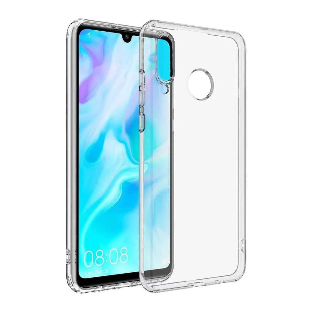 FitCase Huawei P30 Lite Kılıf Kamera Korumalı Silikon Şeffaf Arka Kapak