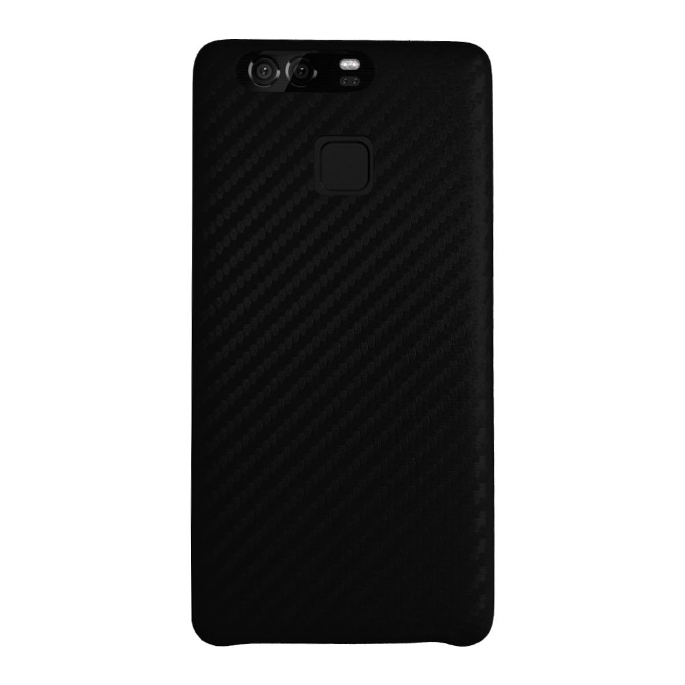 FitCase Huawei P9 Carbon Desen Arka Kapak Siyah