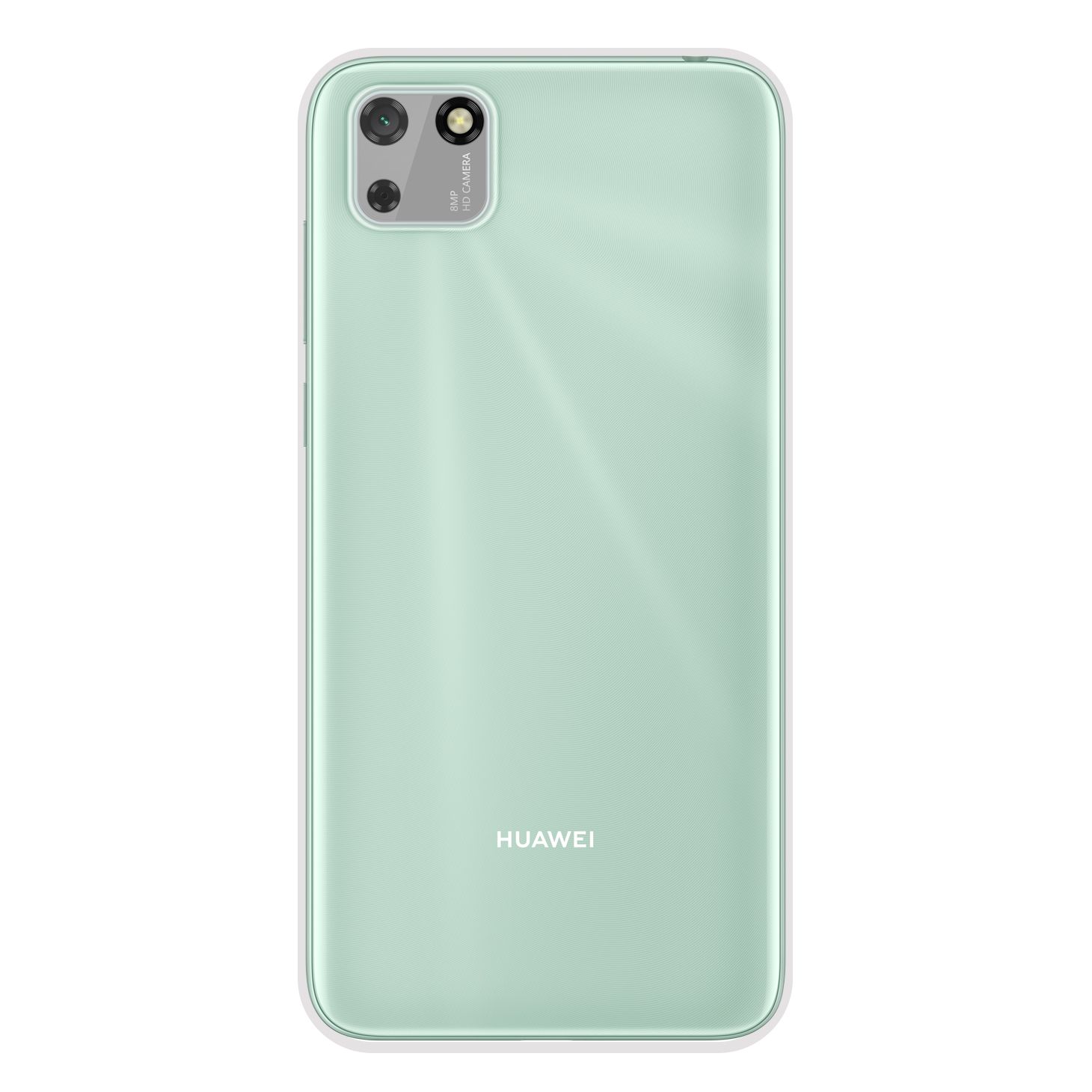 FitCase Huawei Y5p Kılıf Kamera Korumalı Silikon Şeffaf Arka Kapak