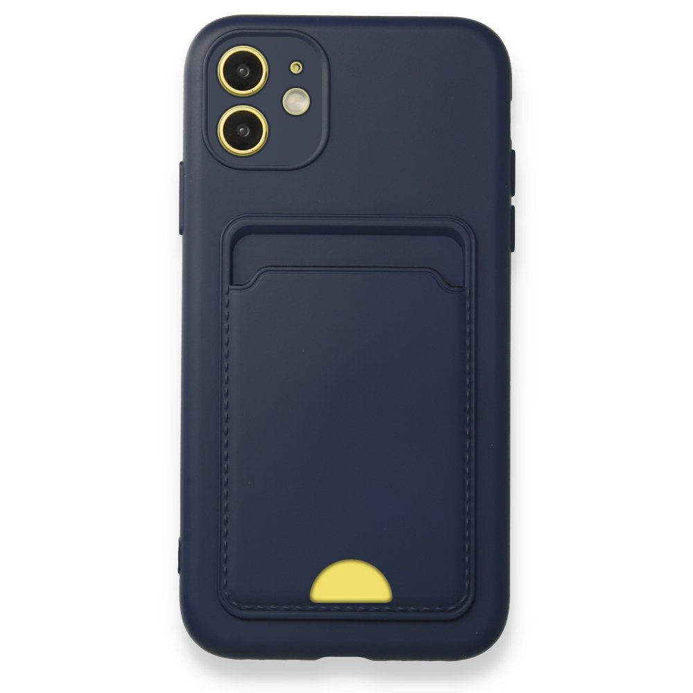 FitCase iPhone 11 Cardy Soft Delikli Kartlık Cepli Silikon Kapak