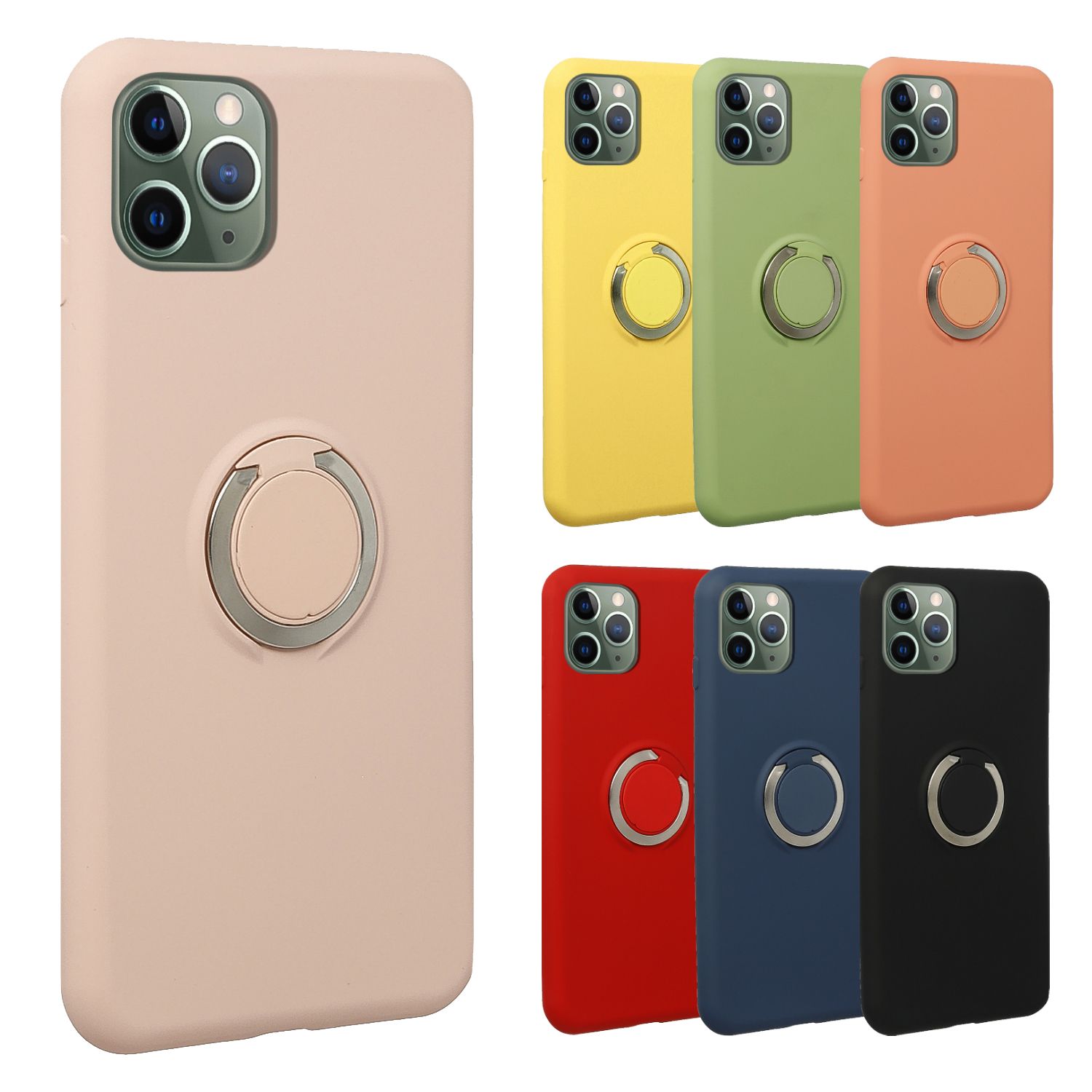 FitCase iPhone 11 Pro MAX Kılıf Nano Ring Arka Kapak