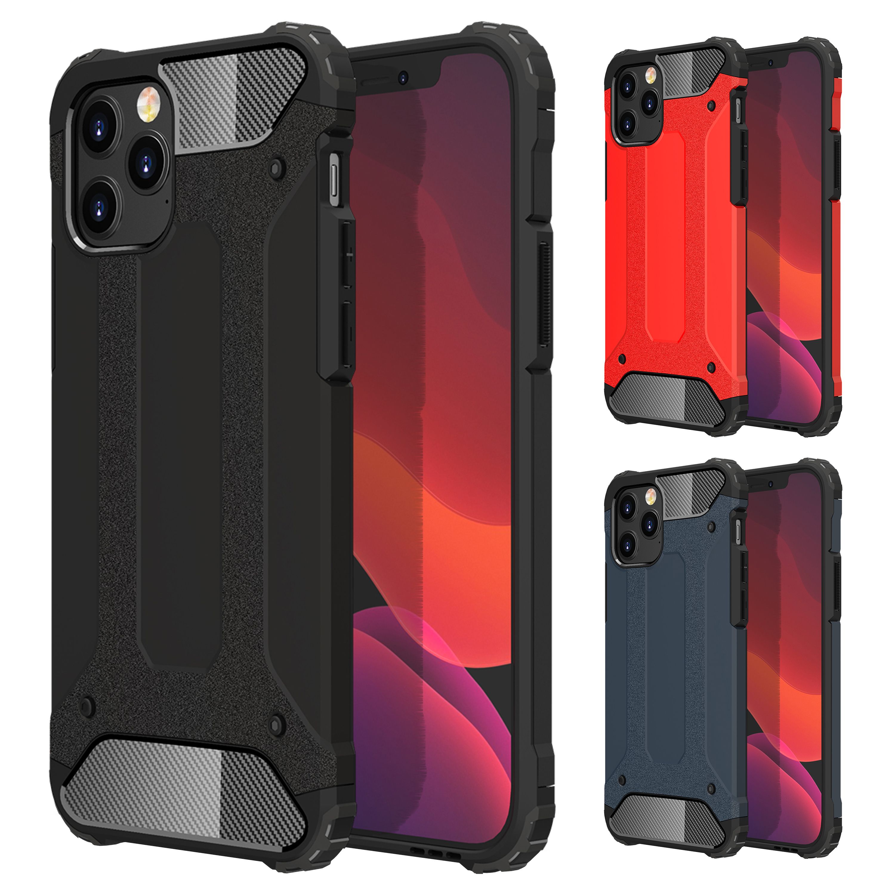 FitCase iPhone 11 Pro Max Zırh Tank Tam Koruma Arka Kapak