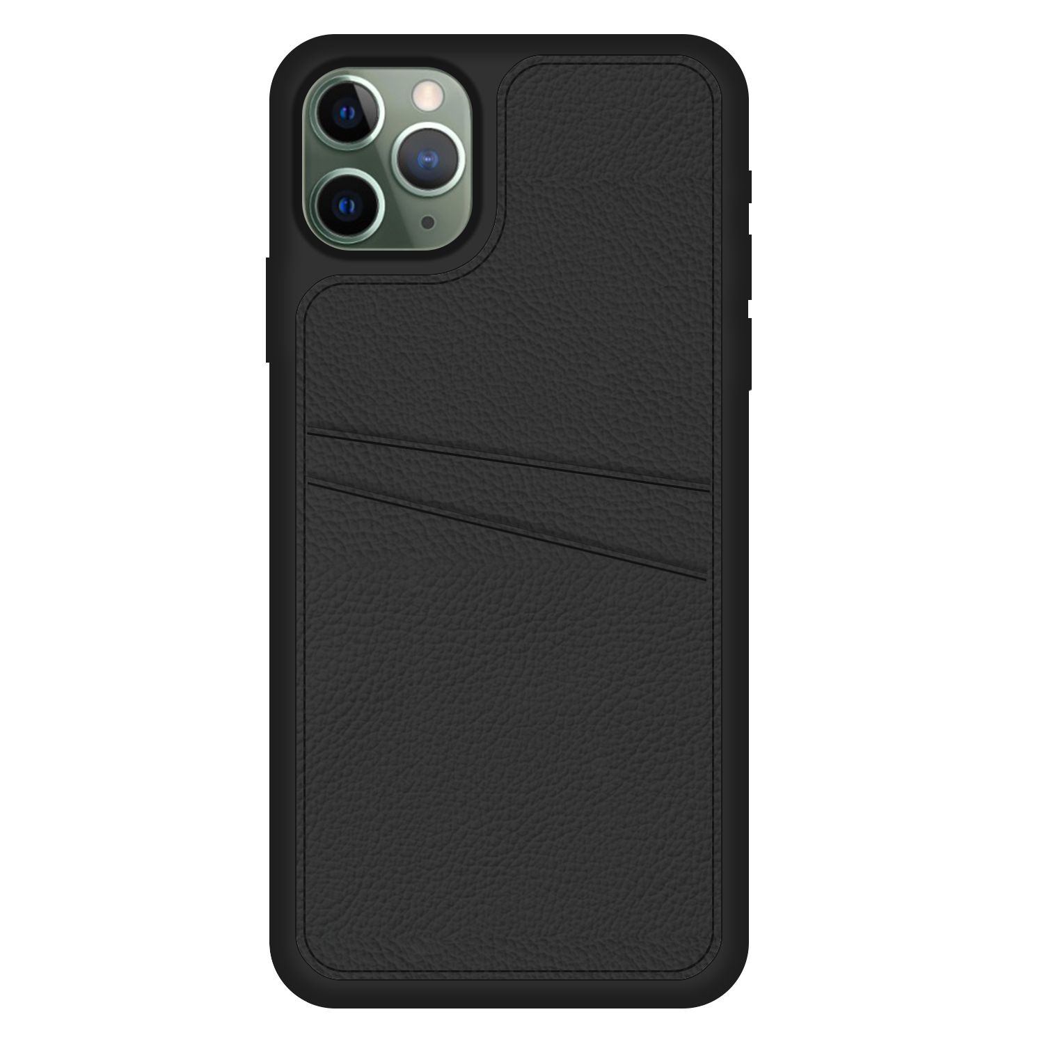 FitCase iPhone 11 Pro Max Kılıf Proda Deri Çift Kartlık Cepli Kapak